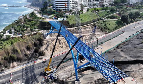 Esta infraestructura une el parque Alfredo Salazar (Miraflores) y la avenida Sáenz Peña (Barranco). Foto: Difusión Esta infraestructura une el parque Alfredo Salazar (Miraflores) y la avenida Sáenz Peña (Barranco). Foto: Difusión