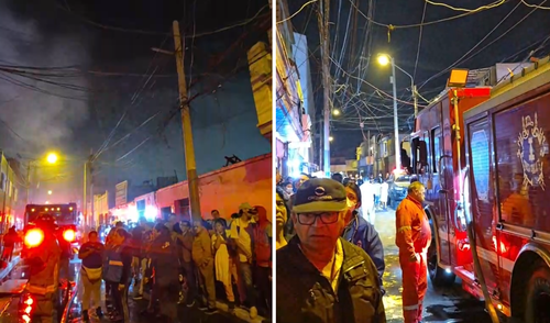 Vecinos reportan fuerte incendio en el Callao. Foto: composición LR