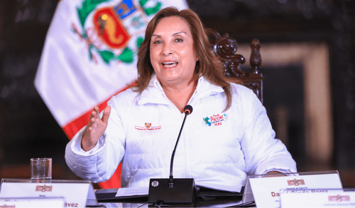 Bouarte ironiza sobre su aprobación del 0%. Foto: Presidencia Dina Boluarte se burla de su desaprobación: