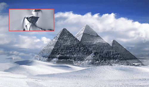 Esta pirámide ubicada en la Antártida ha generado muchas interrogativas sobre su existencia. Foto: composición LR/El Ciudadano/National Geographic