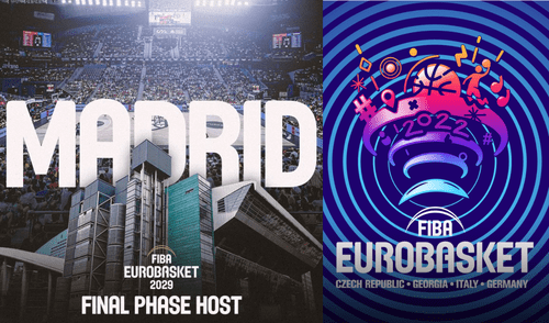 La Federación Española de Baloncesto (FEB) logró que la organización del EuroBasket 2029 en Madrid. Foto: Composición LR/ Eurobasket La Federación Española de Baloncesto (FEB) logró que la organización del EuroBasket 2029 en Madrid. Foto: Composición LR/ Eurobasket