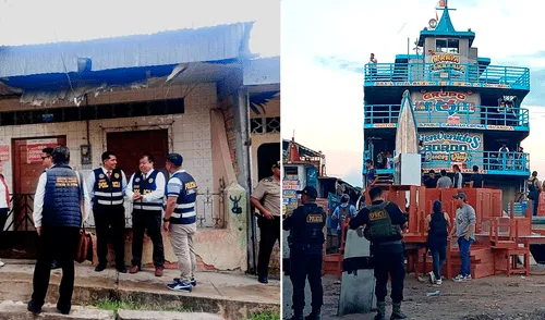 El inmueble quedó bajo custodia del Estado y la embarcación bajo custodia de la Marina. Foto: Composición LR/PNP