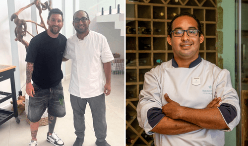 Augusto Riofrio Mapelli, joven peruano, confesó ser el chef personal de Lionel Messi. Foto: composición LR/Instagram/@private_chef_augusto Lionel Messi, leo messi, chef peruano de leo messi, chef personal de lionel messi