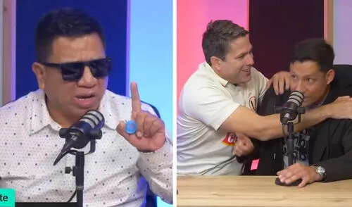 Silvio Valencia apareció como invitado en el programa de los exporteros. Foto: captura de Ni loco ni santo/YouTube Silvio Valencia apareció como invitado en el programa de los exporteros. Foto: captura de Ni loco ni santo/YouTube