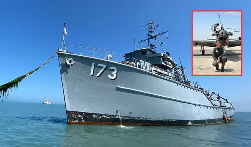 Este imponente buque ayudará en la búsqueda de la piloto FAP Ashley Vargas. Foto: Composición LR/CDN Este imponente buque ayudará en la búsqueda de la piloto FAP Ashley Vargas. Foto: Composición LR/CDN