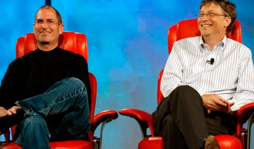 Steve Jobs y Bill Gates se amistaron años después, cuando Microsoft salvó a Apple de la bancarrota. Foto: Digital Trends