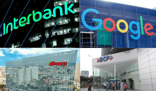 Estas empresas ocupan los 4 primeros puestos en el ranking de las mejores empresas para trabajar Foto: UCSP/ Composición LR