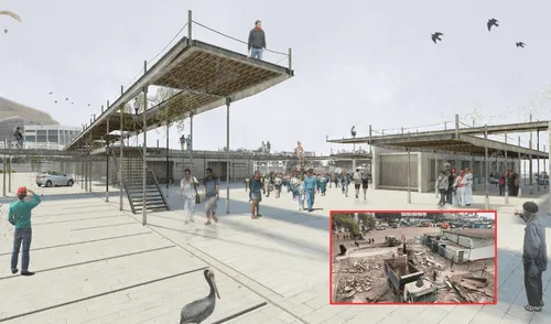 El nuevo proyecto buscará resolver los problemas de la informalidad y seguridad que aqueja al distrito. Foto: composición LR/ATELIER LIMA arquitectos/YouTube