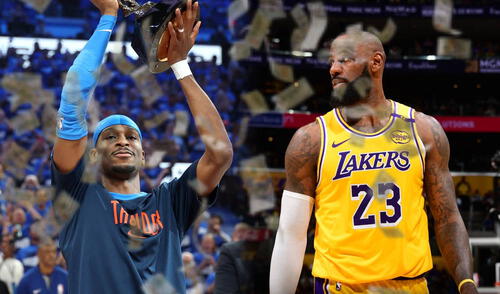 Ni Shai Gilgeous-Alexander ni LeBron James están entre los 10 mejor pagados.