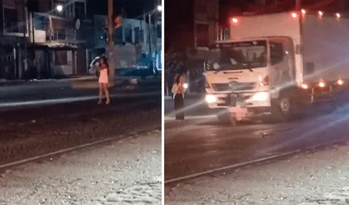Vehículo de carga pesada embistió a mujer en plena carretera Panamericana Norte Vehículo de carga pesada embistió a mujer en plena carretera Panamericana Norte. Foto: Composición LR/Difusión