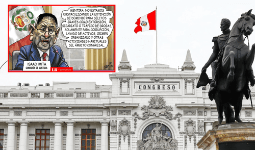 Carlincatura de hoy, lunes 26 de mayo, sobre el Congreso y ley de extinción de dominio. Foto: Composición/LR Congreso
