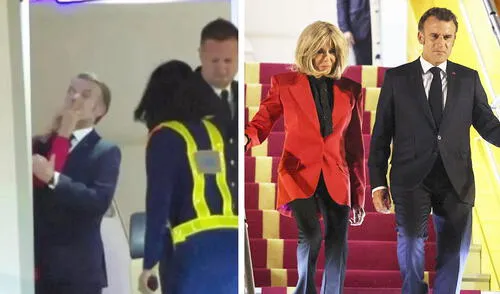 Emmanuel Macron protagoniza video viral tras recibir una bofetada de su esposa: asegura que fue una "broma"