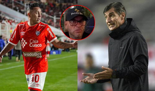 La última vez que Christian Cueva jugó por Perú fue en la Copa América 2024. Foto: composición LR/AFP/captura de Madrugol La última vez que Christian Cueva jugó por Perú fue en la Copa América 2024