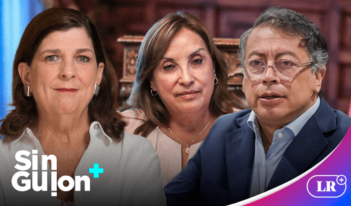Rosa María Palacios criticó a Dina Boluarte por su comportamiento ante Gustavo Petro. Foto: Composición/LR Rosa María Palacios, Dina Boluarte, Gustavo Petro