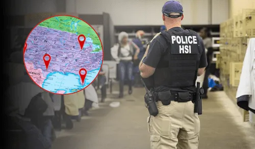 Los estados con más inmigrantes detenidos por ICE.