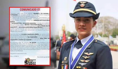 La familia de Ashley Vargas exige que las autoridades investiguen acerca de la desaparición de Ashley Vargas. Foto: composición LR/difusión Ashley Vargas