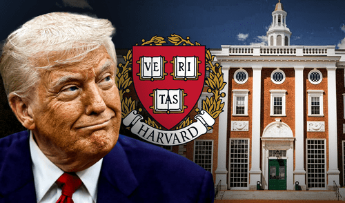Trump ordena cancelar contratos federales a Harvard.
