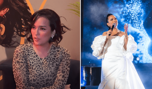 Daniela Darcourt en la salsa. Foto: Composición LR/captura Youtube/Instagram