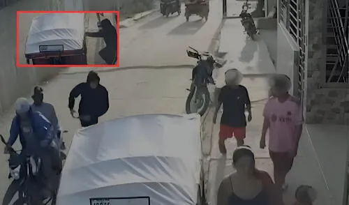 Los criminales acribillaron cruelmente a un mototaxista en Tumbes. Foto: Composición LR/Captura de pantalla de YouTube