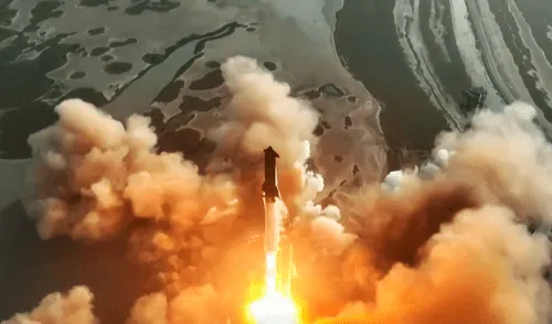 La Starship realizó las pruebas de vuelo en Texas.