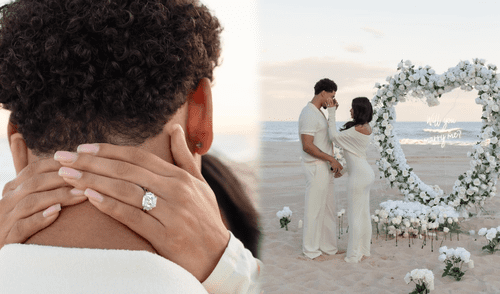 Camila Escribens y su romántica pedida de mano. Foto: Instagram/camilaescribenss Camila Escribens