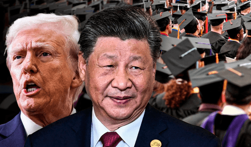 Donald Trump suspendió temporalmente la programación de nuevas entrevistas para visas de estudiantes extranjeros. Foto: Composición LR/AFP. China exige respeto a los derechos de estudiantes extranjeros tras suspensión de visas por parte de Estados Unidos