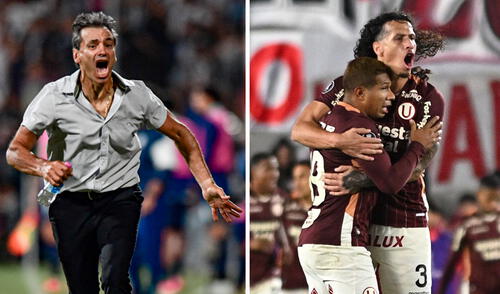 Fabián Bustos dirigió al club crema en las ediciones 2024 y 2025 del torneo internacional. Foto: composición Universitario/Conmebol Libertadores Fabián Bustos dirigió al club crema en las ediciones 2024 y 2025 del torneo internacional. Foto: composición Universitario/Conmebol Libertadores