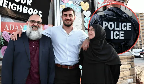 Emine y Celal Emanet fueron detenidos en febrero durante una redada de ICE en Nueva Jersey. Emine y Celal Emanet fueron detenidos en febrero durante una redada de ICE en Nueva Jersey.