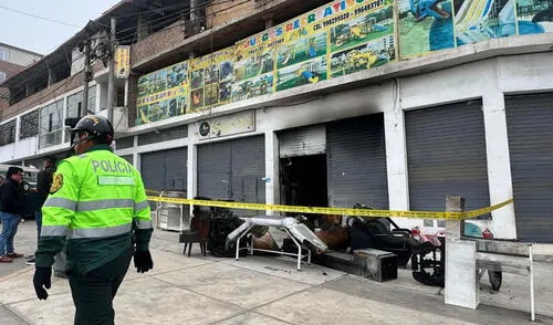 Nuevo atentado incendia mueblería en Villa El Salvador