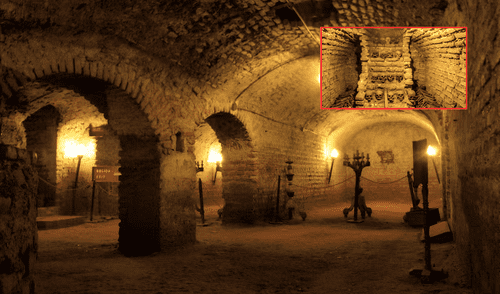 Las catacumbas del Museo Convento San Francisco constituyen el cementerio subterráneo más visitado en la ciudad de Lima. Foto: composición LR/La Tercera