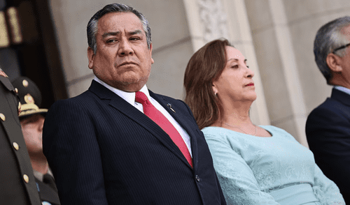 Gustavo Adrianzén durante una presentación oficial como jefe del Gabinete Ministerial, antes de ser designado embajador ante la ONU.