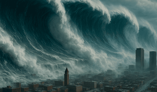 Estados Unidos, megatsunami