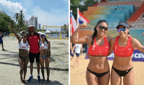 La dupla de Claudia Gaona y Lisberth Allcca, clasificó al Campeonato Mundial de Vóley Playa. Foto: Composición LR/ @purovoley