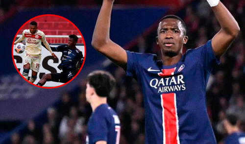 Willian Pacho tiene solo 23 años y juega su primera temporada con el PSG. Foto: composición de LR/AFP