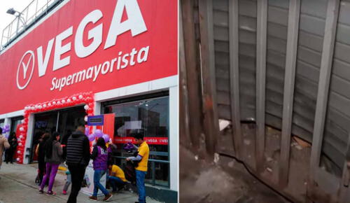 Lanzan explosivo en exteriores de supermercado Vega