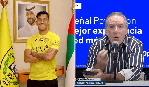Eddie Fleischman dio su punto de vista sobre el fichaje de Renato Tapia por el Al Wasl. Foto: composición LR/Andina/YouTube