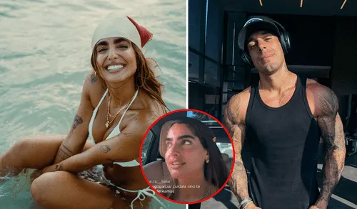 Isabella Ladera responde si tiene un romance con Hugo García. Foto: Composición LR/Instagram