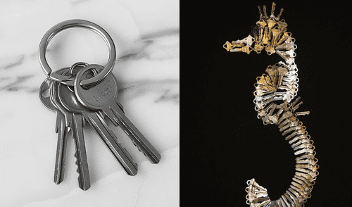 Con un poco de imaginación puedes transformar tus llaves viejas en arte. Foto: Composición LR/ FreePik/ Pinterest