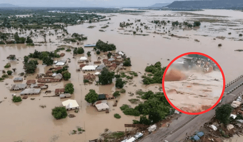Las autoridades locales de Nigeria ya confirmaron 88 personas fallecidas, las labores de rescate continúan. Foto: STV Samborondón/Composición LR Nigeria, inundaciones