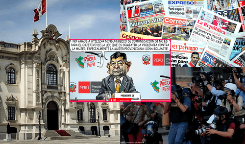 Carlincatura hace crítica a la ley de control de contenido en medios. Foto: composición LR eduardo arana