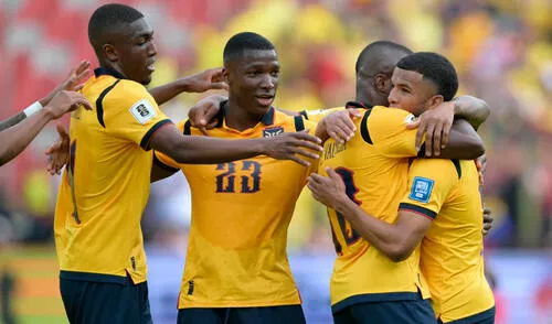 Ecuador es segundo en la tabla de posiciones de las eliminatorias, con 23 puntos. Foto: AFP