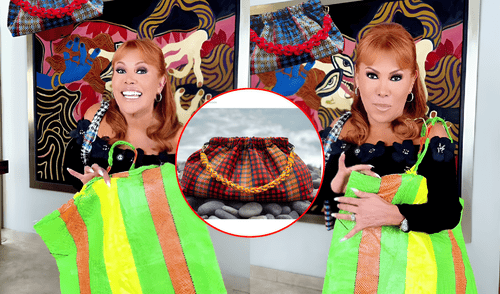 Magaly Medina habla sobre las nuevas carteras inspiradas en las bolsas rafia de mercado. Foto: composición LR/TikTok Magaly Medina habla sobre las nuevas carteras inspiradas en las bolsas rafia de mercado. Foto: composición LR/TikTok