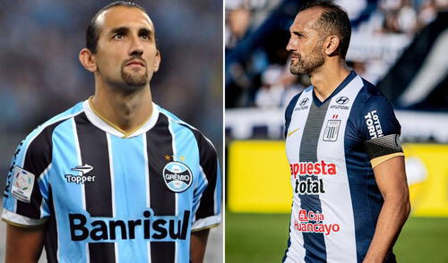 Hernán Barcos jugó en Gremio entre 2013 y 2016. Foto: composición LR/difusión/shneyderth Hernán Barcos jugó en Gremio entre 2013 y 2016
