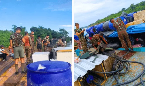 Soldados brasileños vulneran los derechos de comunidades indígenas. Foto: Difusión