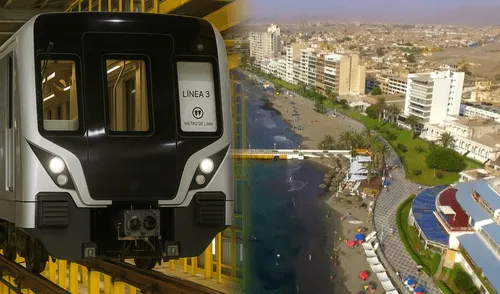 Si se amplía la línea 3 del Metro de Lima se aumentarían las estaciones, que llegarían hasta Ancón. Foto: composición LR/Manutravel/IA Si se amplía la línea 3 del Metro de Lima se aumentarían las estaciones, que llegarían hasta Ancón.
