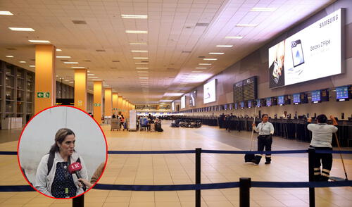 Antiguo aeropuerto Jorge Chávez cesó operaciones con un apagón simbólico. Foto: Carlos Félix/Silvana Quiñonez/La República Antiguo aeropuerto Jorge Chávez cesó operaciones con un apagón simbólico.