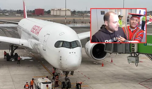 Piloto extranjero aborda primer vuelo rumbo hacia la ciudad de Madrid. Foto: Composición LR/LAP/CDN Piloto extranjero aborda primer vuelo rumbo hacia la ciudad de Madrid. Foto: Composición LR/LAP/CDN