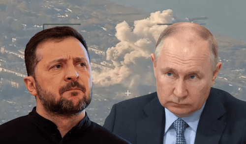 Los ataques entre Ucrania y Rusia no han cesado pese a las negociaciones. Foto: composición LR