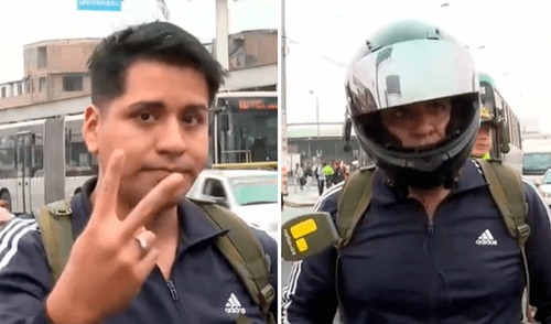 Motociclista intervenido tenía el SOAT vencido e intentó evitar el operativo. Foto: Composición LR/Latina Motociclista intervenido tenía el SOAT vencido e intentó evitar el operativo. Foto: Composición LR/Latina