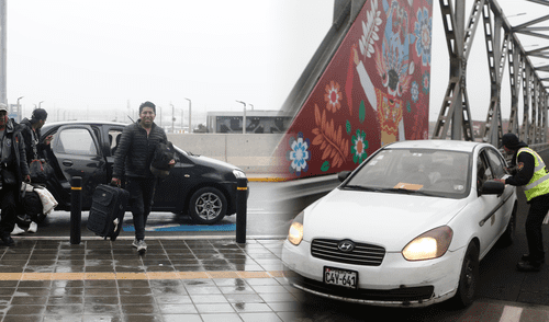 De acuerdo a los reportes de pasajeros, los precios en el servicio de taxi en el nuevo Aeropuerto Jorge Chávez se dispararon. Foto: Composición LR/ Marco Cotrina